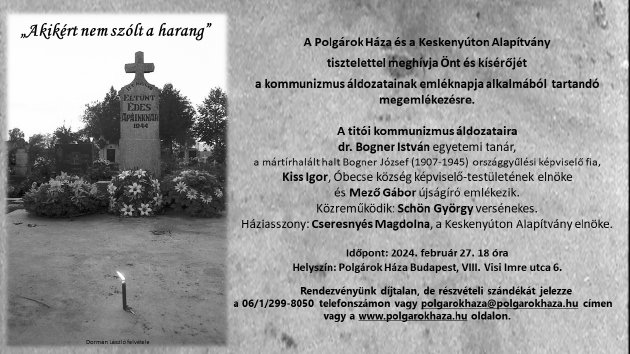 Megemlékezés a titói kommunizmus áldozatairól